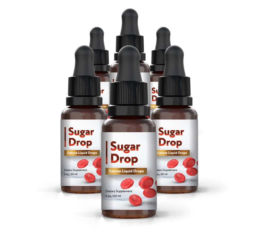 Sugar Drop™ 6-bottle pack — official blood sugar support supplement — amber orange bottles