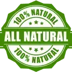 All-natural non-GMO ingredients certification badge for Sugar Drop supplement